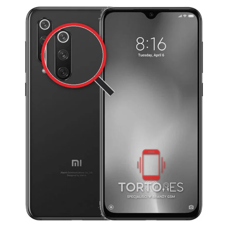Xiaomi Mi 9 SE z lupą na tylnych aparatach - wymiana tylnej kamery