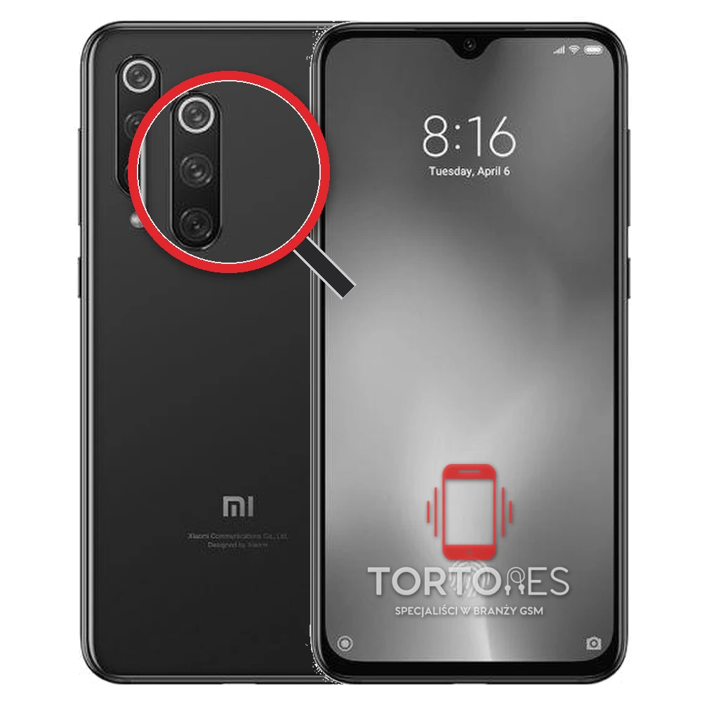 Xiaomi Mi 9 SE z lupą na tylnych aparatach - wymiana tylnej kamery