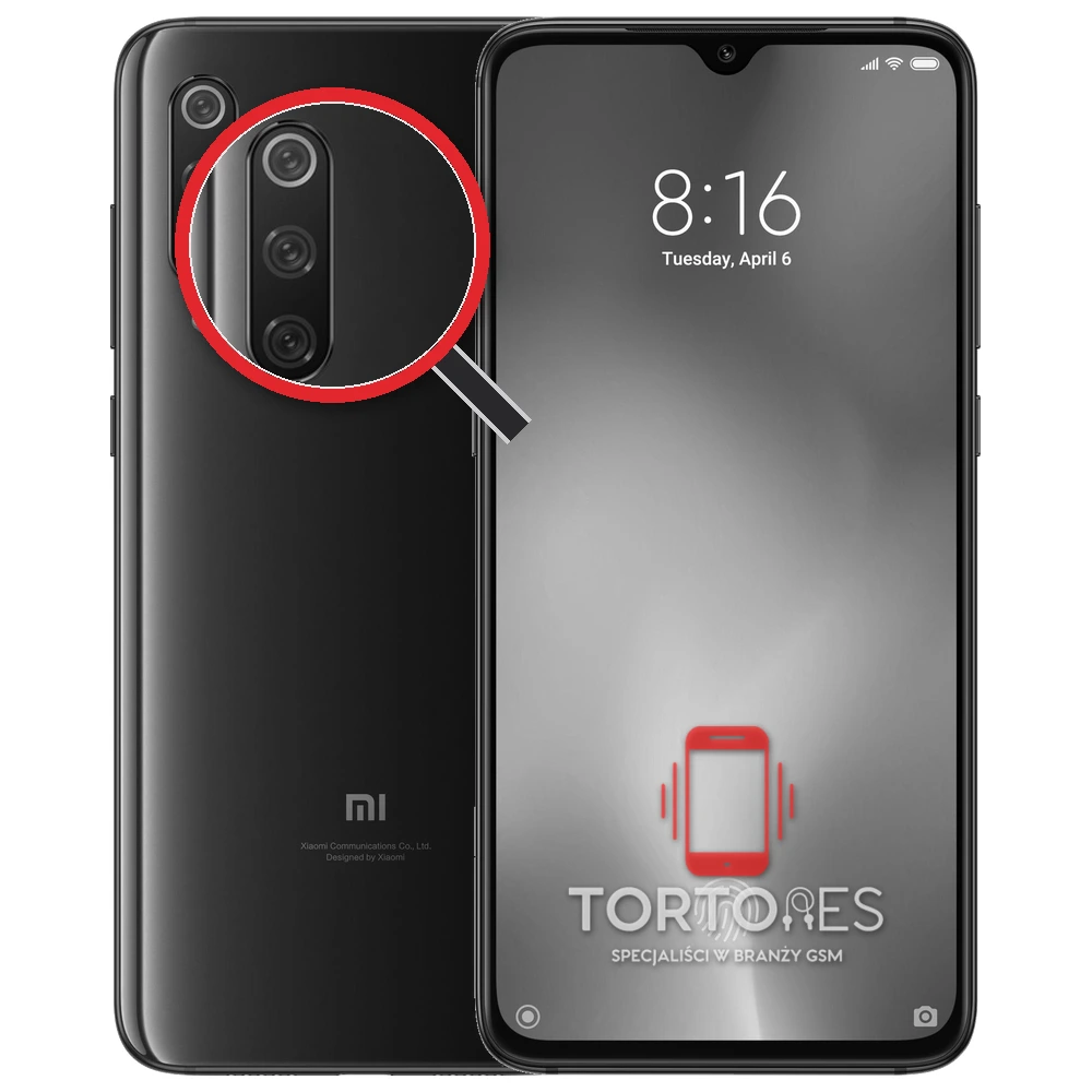 Xiaomi Mi 9 z lupą na tylnych aparatach - wymiana tylnej kamery