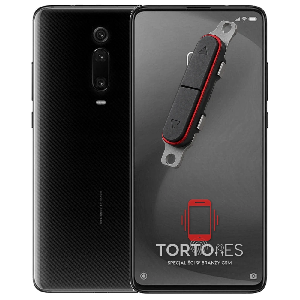 Xiaomi Mi 9T Pro z symbolem przycisków - naprawa przycisków włączania i głośności