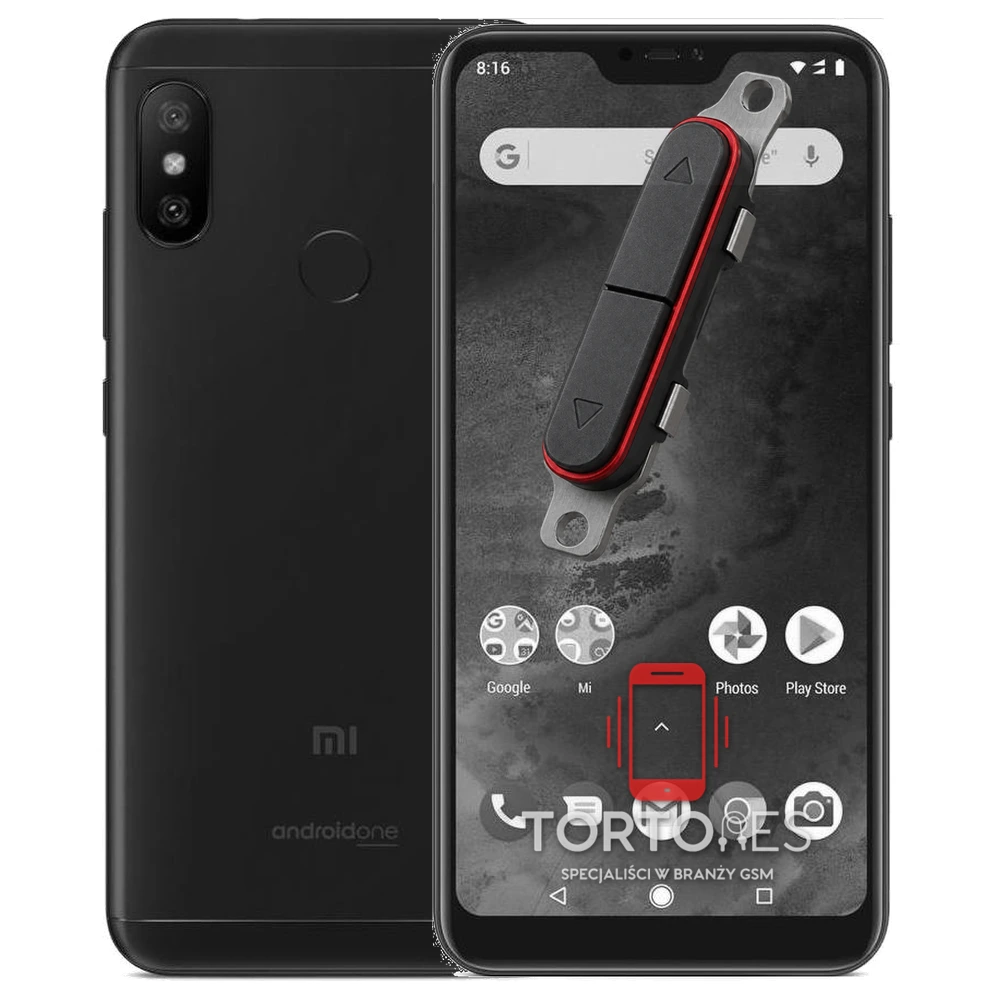 Xiaomi Mi A2 Lite z symbolem przycisków - naprawa przycisków włączania i głośności