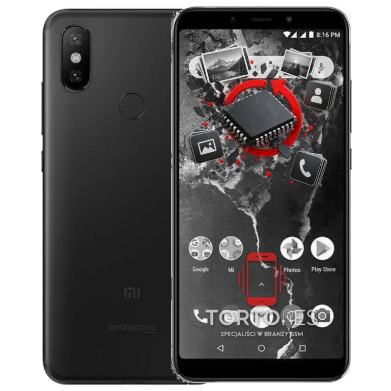 Xiaomi Mi A2 z ilustracją odzyskiwania danych - odzyskiwanie danych