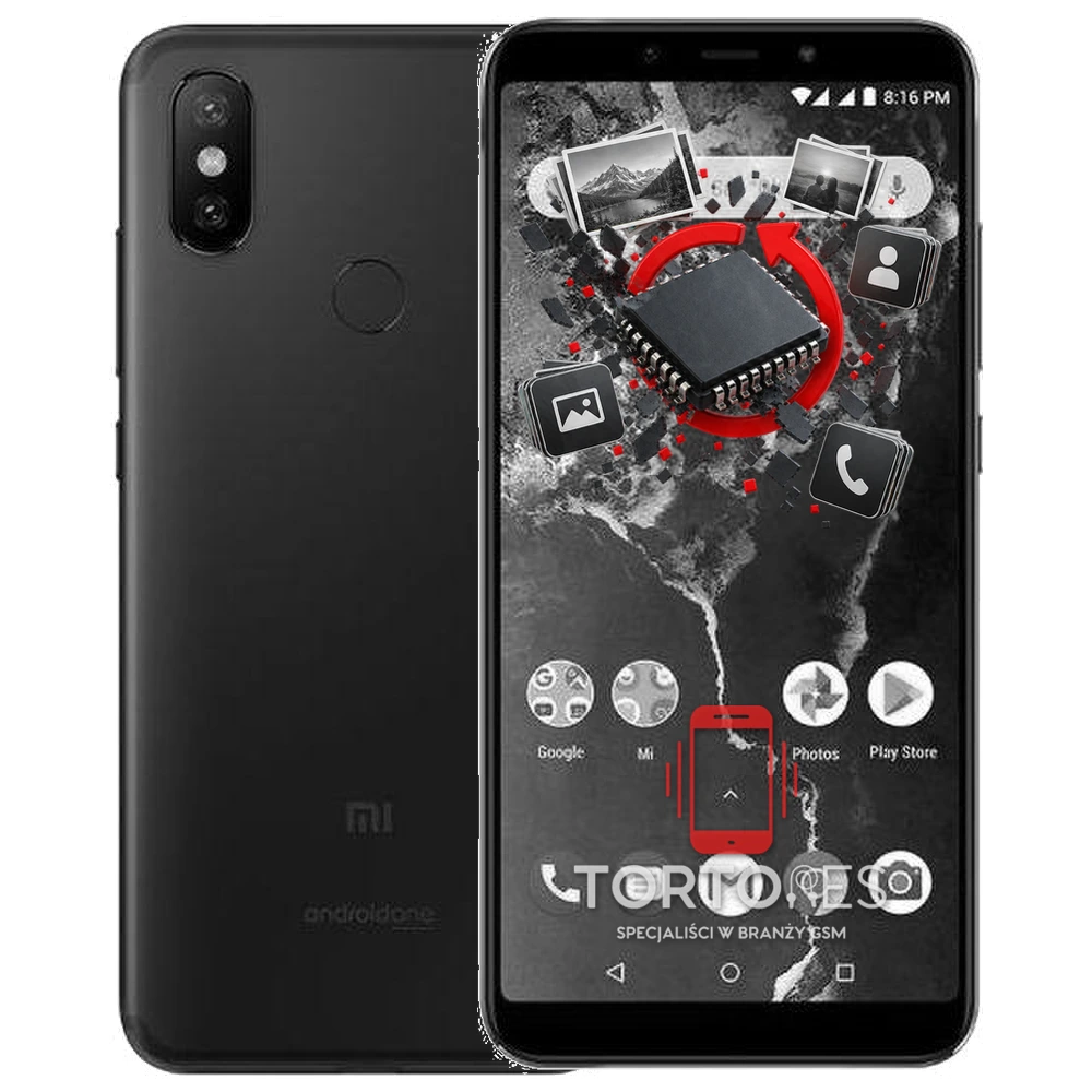 Xiaomi Mi A2 z ilustracją odzyskiwania danych - odzyskiwanie danych