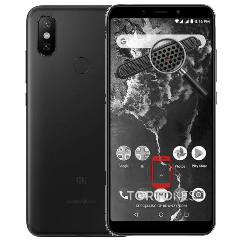 Xiaomi Mi A2 z symbolem głośnika rozmów - wymiana głośnika rozmów