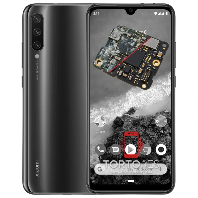 Xiaomi Mi A3 z ilustracją zalania - czyszczenie po zalaniu