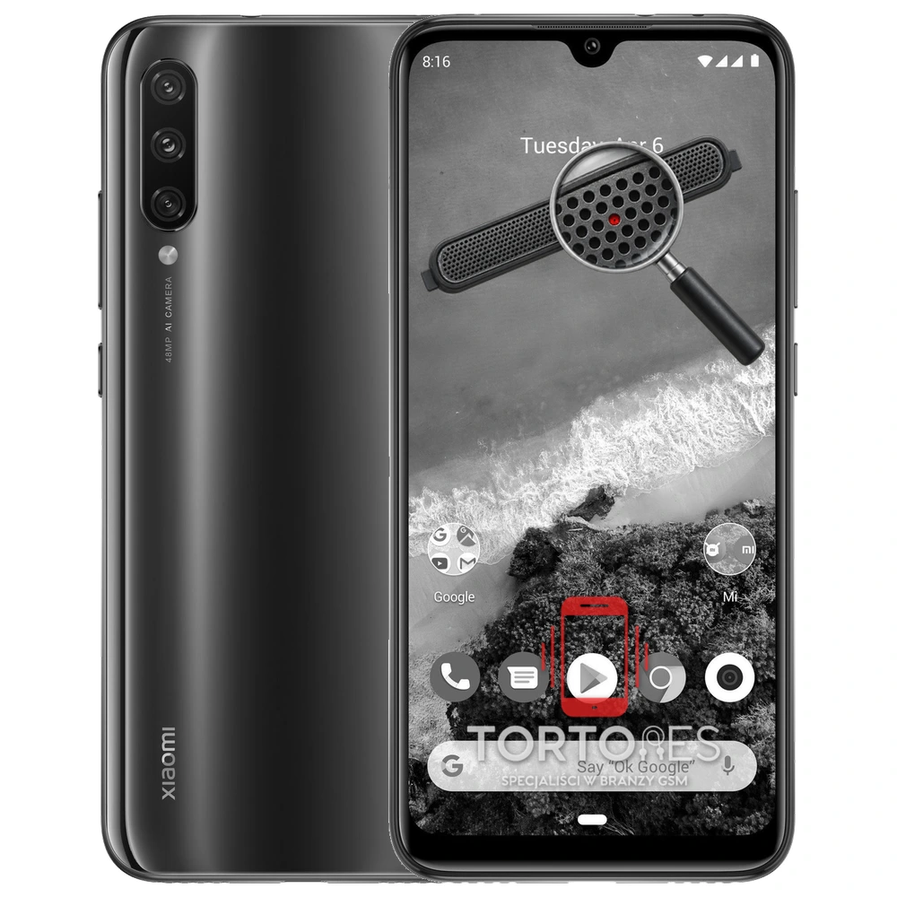 Xiaomi Mi A3 z symbolem głośnika rozmów - wymiana głośnika rozmów