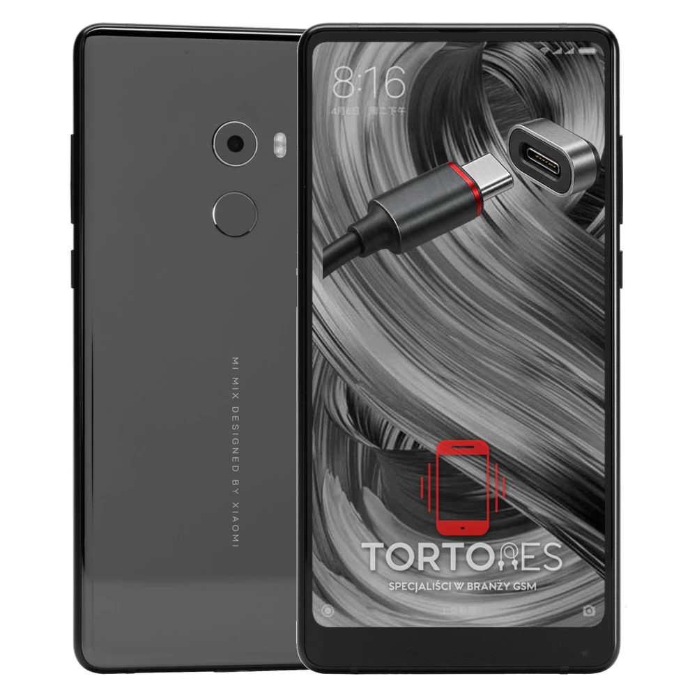 Xiaomi Mi MIX 2 z ilustracją złącza ładowania - naprawa złącza ładowania