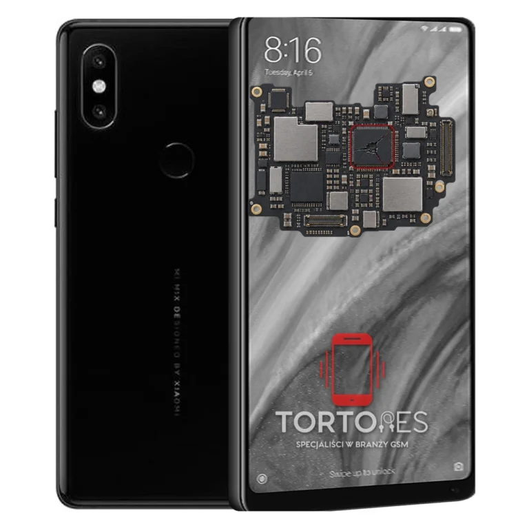 Xiaomi Mi MIX 2S z ilustracją płyty głównej - naprawa płyty głównej