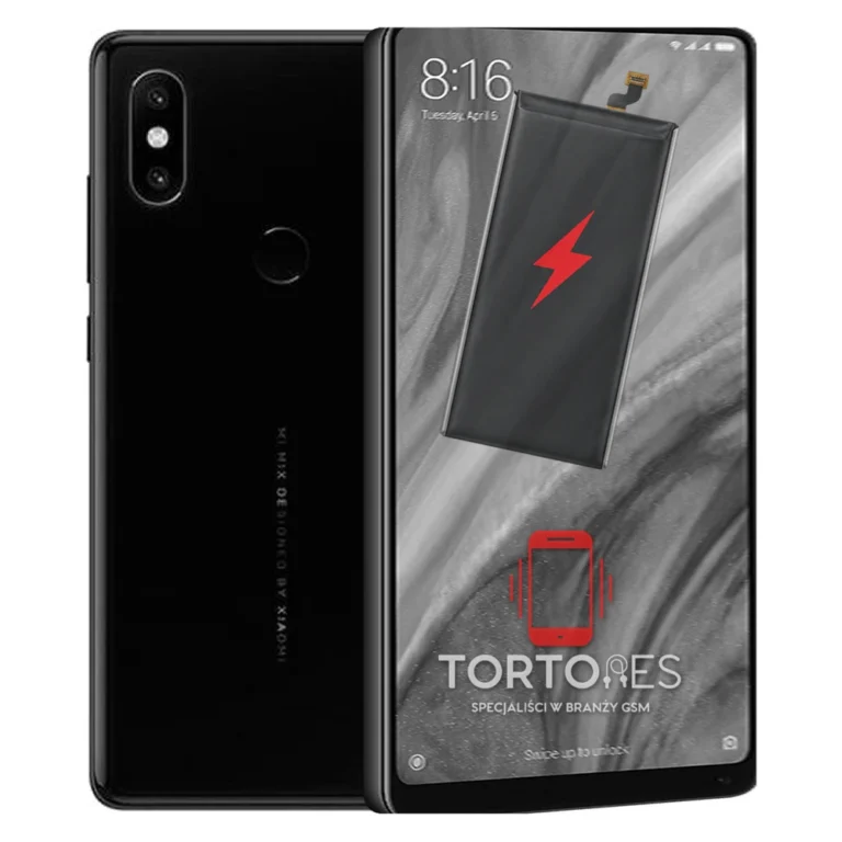 Xiaomi Mi MIX 2S z ilustracją baterii - wymiana baterii