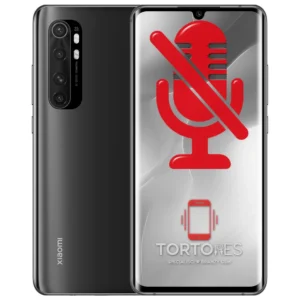 Xiaomi Mi Note 10 Lite z symbolem mikrofonu - naprawa mikrofonu