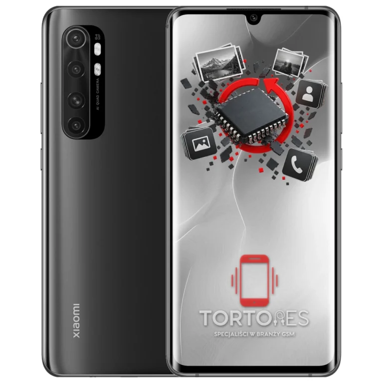 Xiaomi Mi Note 10 Lite z ilustracją odzyskiwania danych - odzyskiwanie danych