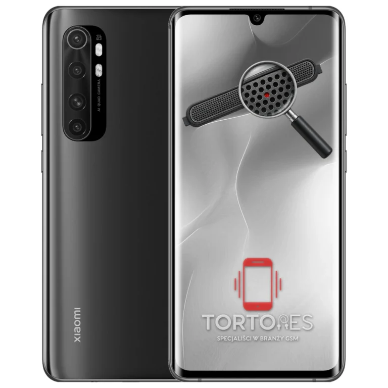 Xiaomi Mi Note 10 Lite z symbolem głośnika rozmów - wymiana głośnika rozmów