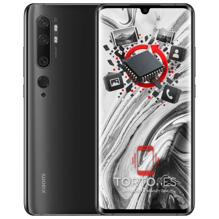 Xiaomi Mi Note 10 z ilustracją odzyskiwania danych - odzyskiwanie danych