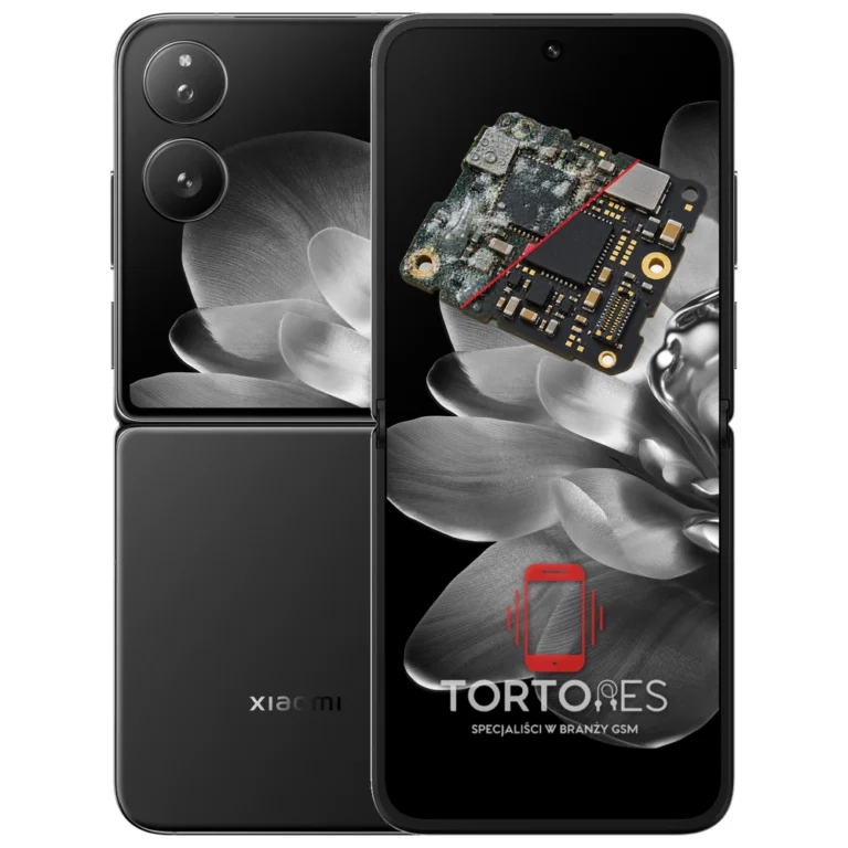 Xiaomi MIX Flip z ilustracją zalania - czyszczenie po zalaniu