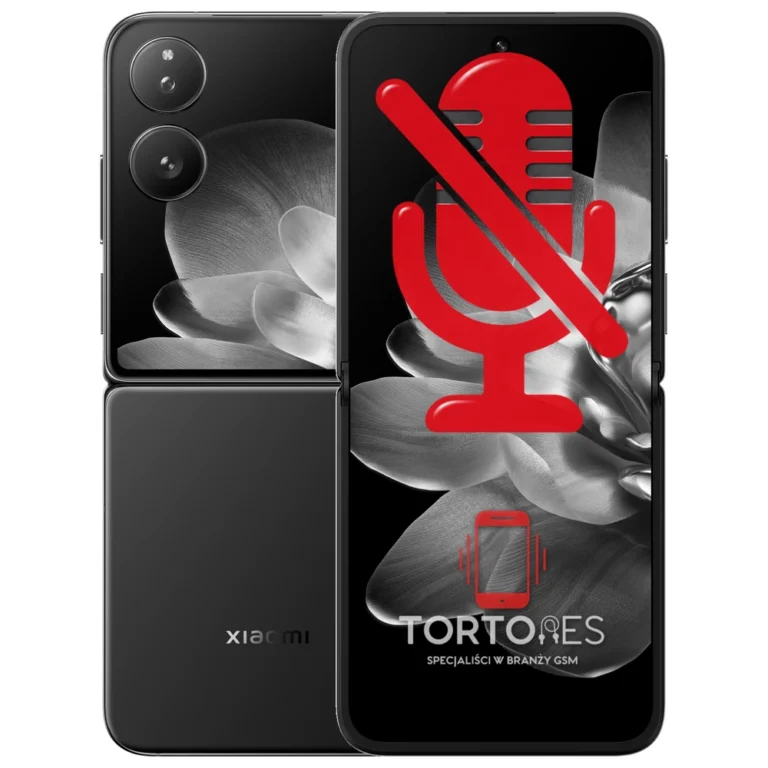 Xiaomi MIX Flip z symbolem mikrofonu - naprawa mikrofonu