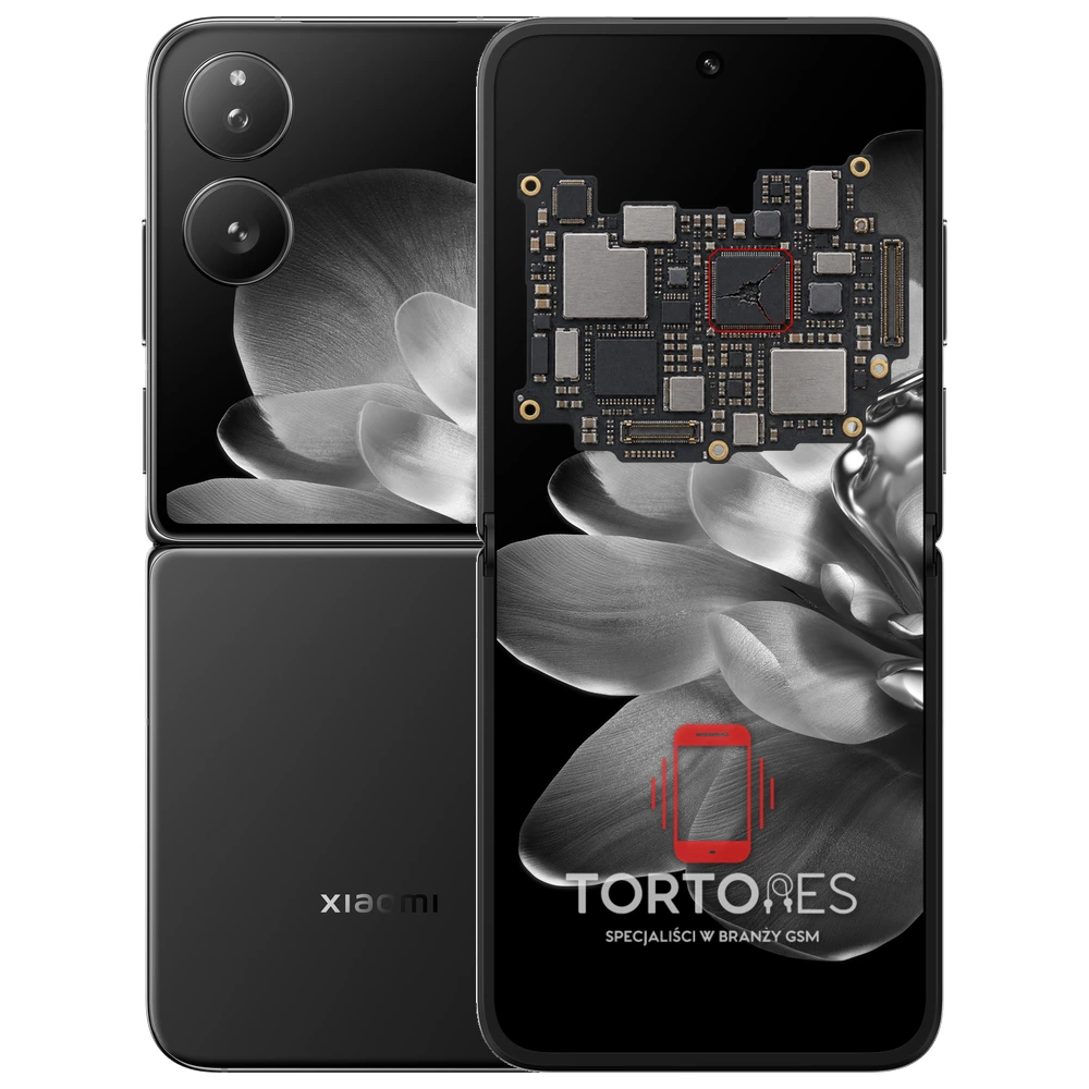 Xiaomi MIX Flip z ilustracją płyty głównej - naprawa płyty głównej