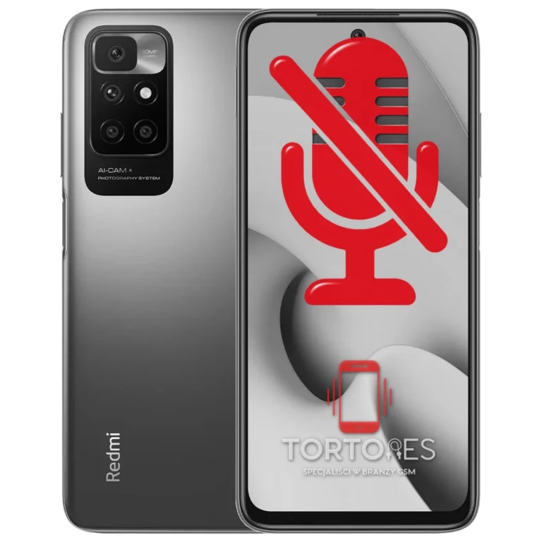 Redmi 10 2022 z symbolem mikrofonu - naprawa mikrofonu