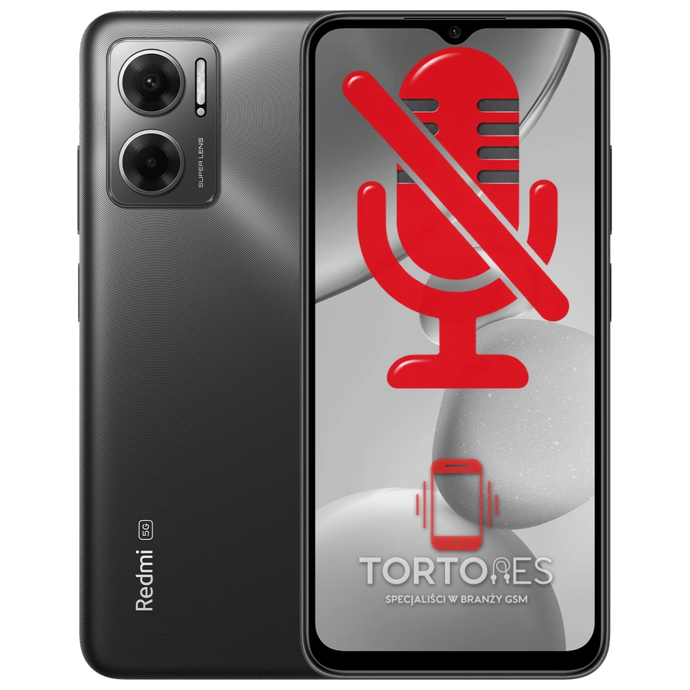 Redmi 10 5G z symbolem mikrofonu - naprawa mikrofonu