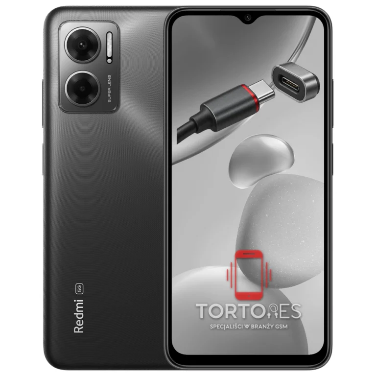 Redmi 10 5G z ilustracją złącza ładowania - naprawa złącza ładowania