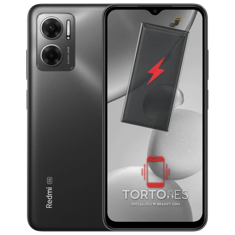 Redmi 10 5G z ilustracją baterii - wymiana baterii