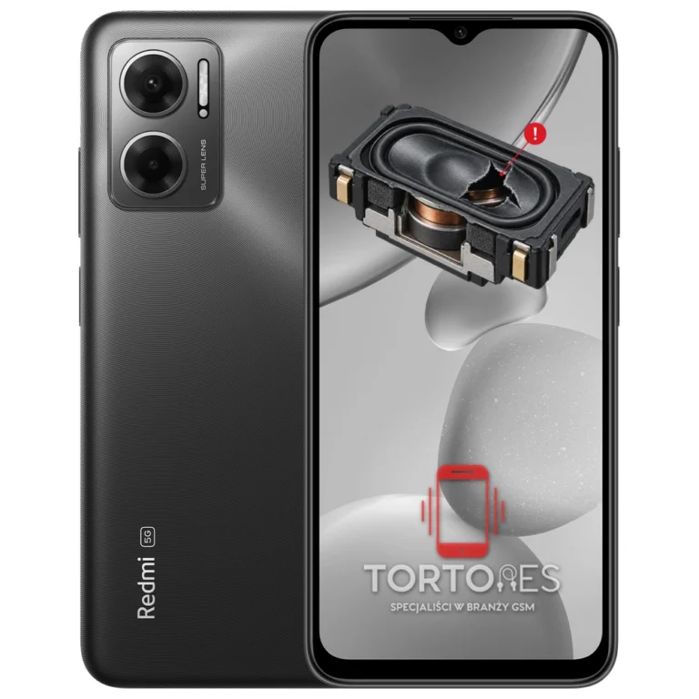 Redmi 10 5G z symbolem głośnika multimedialnego - wymiana głośnika multimedialnego