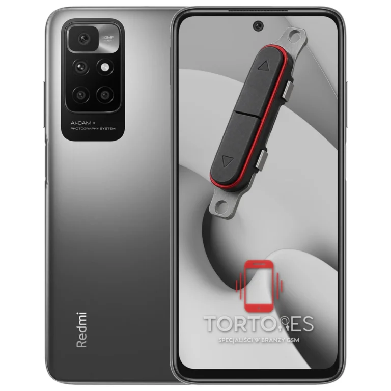 Redmi 10 z symbolem przycisków - naprawa przycisków włączania i głośności