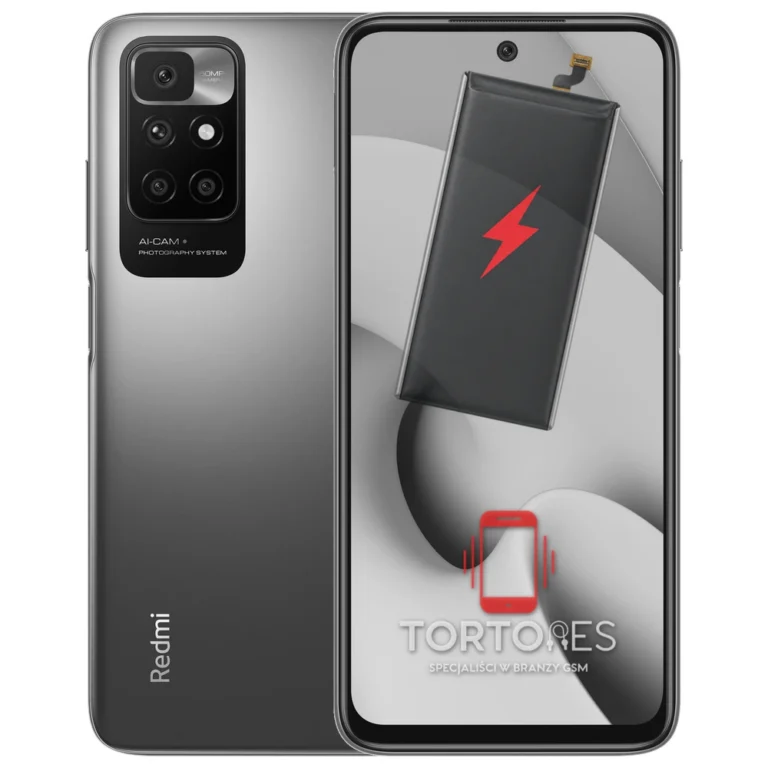 Redmi 10 z ilustracją baterii - wymiana baterii
