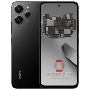 Redmi 12 z ilustracją płyty głównej - naprawa płyty głównej