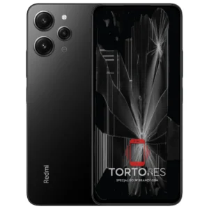 Redmi 12 z ilustracją pękniętego wyświetlacza - wymiana zbitego wyświetlacza