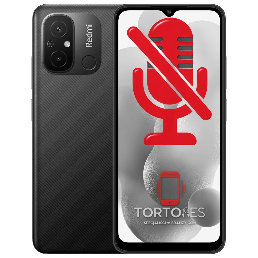 Redmi 12C z symbolem mikrofonu - naprawa mikrofonu