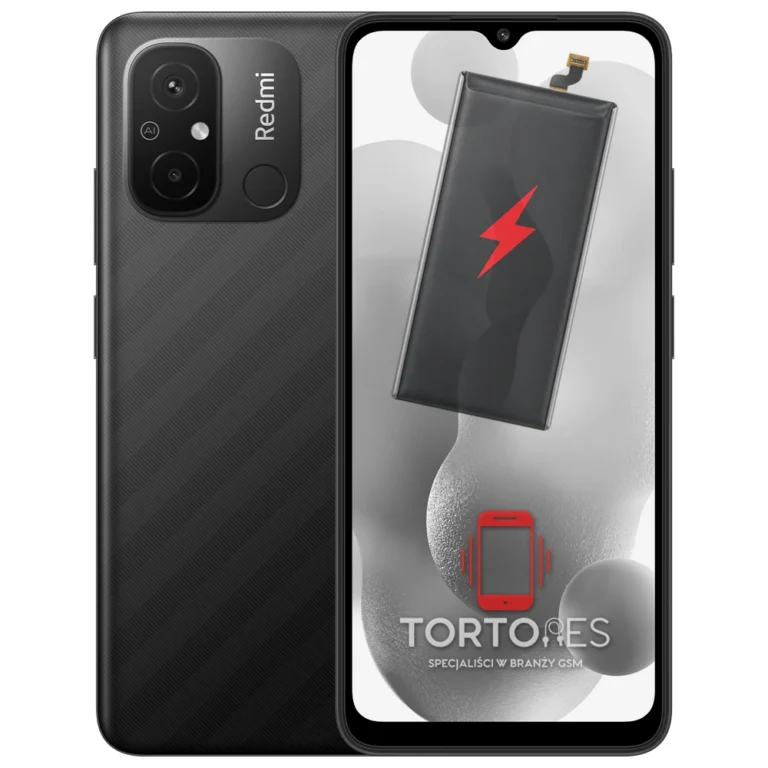 Redmi 12C z ilustracją baterii - wymiana baterii