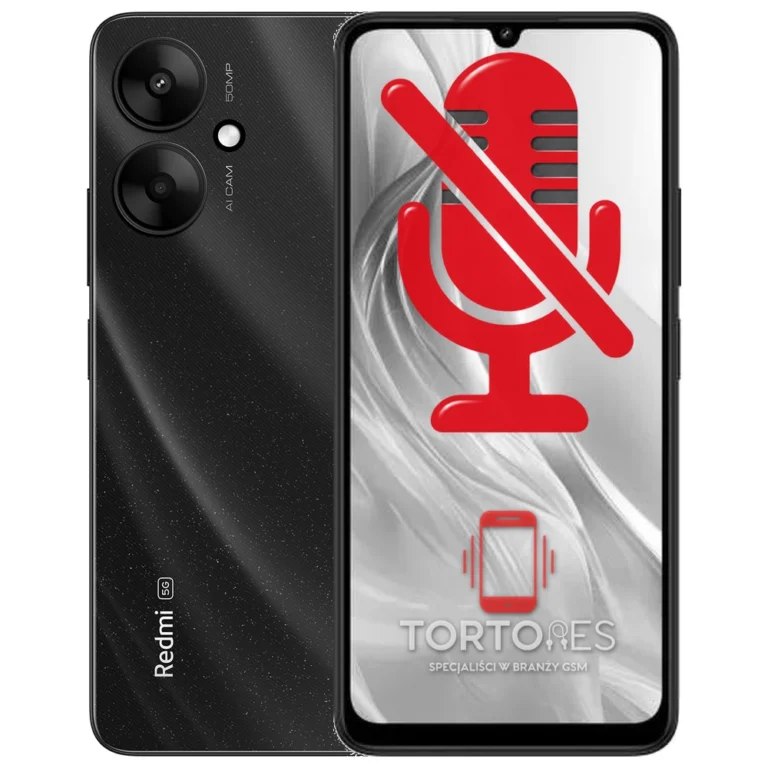 Redmi 13C 5G z symbolem mikrofonu - naprawa mikrofonu