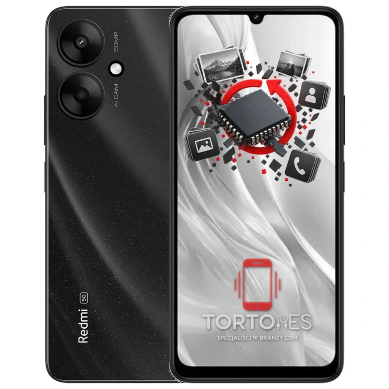 Redmi 13C 5G z ilustracją odzyskiwania danych - odzyskiwanie danych