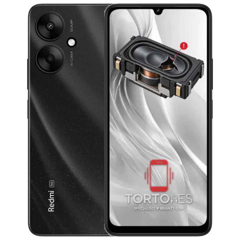 Redmi 13C 5G z symbolem głośnika multimedialnego - wymiana głośnika multimedialnego