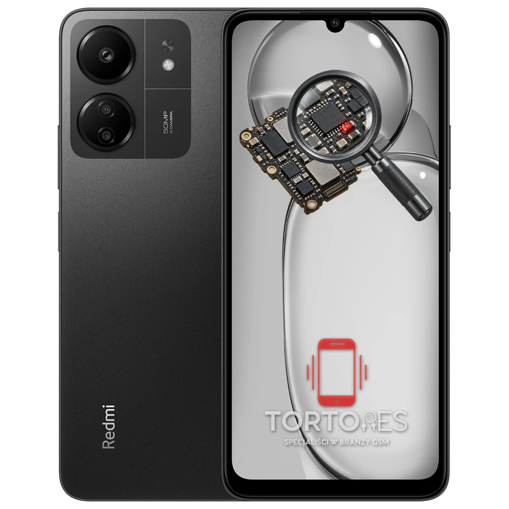 Redmi 13C z symbolem diagnostyki - diagnoza telefonu