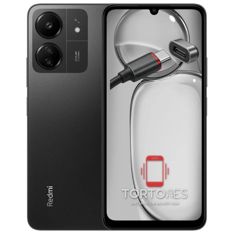 Redmi 13C z ilustracją złącza ładowania - naprawa złącza ładowania
