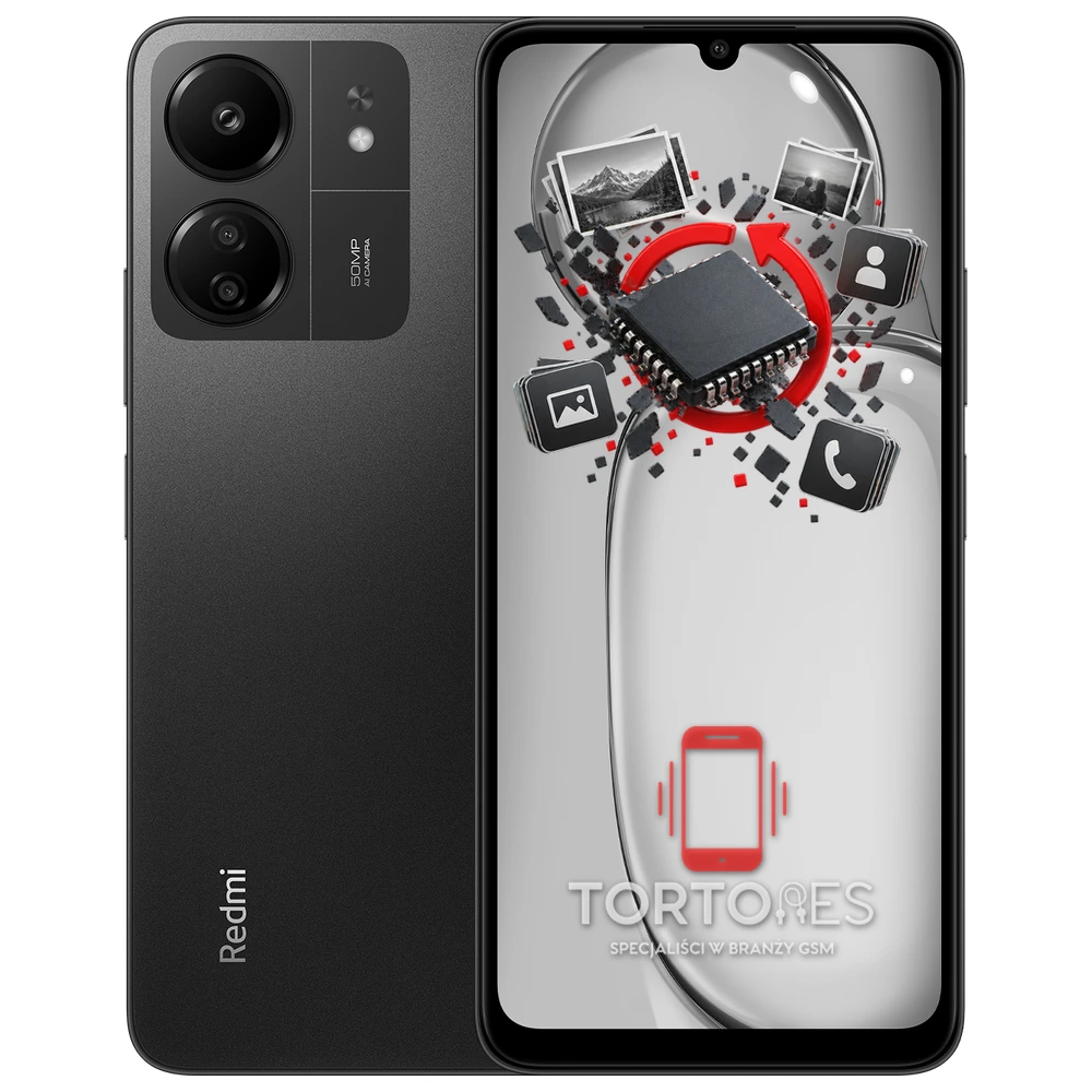 Redmi 13C z ilustracją odzyskiwania danych - odzyskiwanie danych