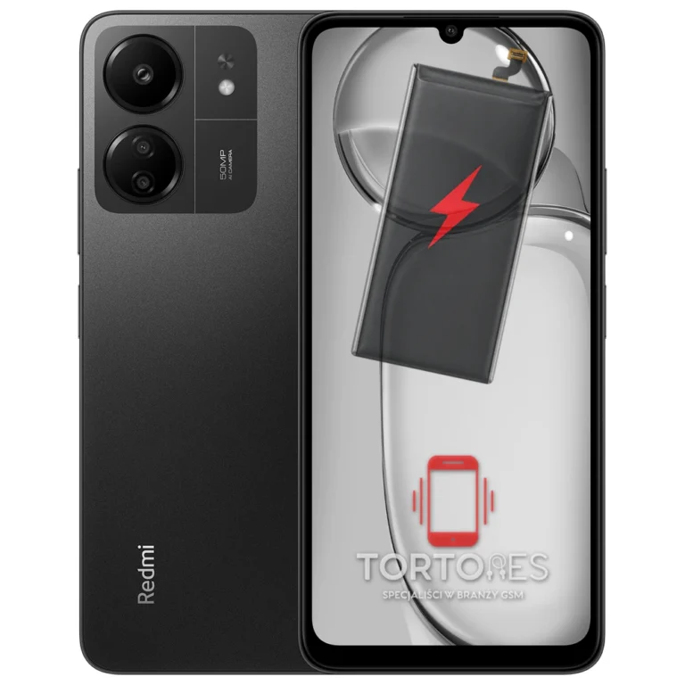 Redmi 13C z ilustracją baterii - wymiana baterii