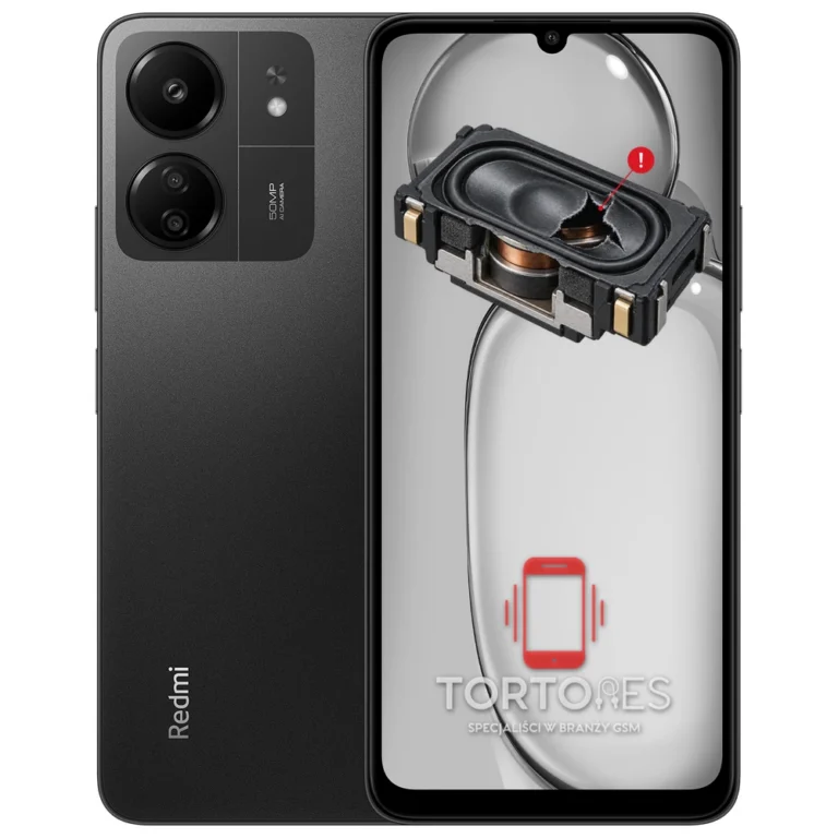 Redmi 13C z symbolem głośnika multimedialnego - wymiana głośnika multimedialnego