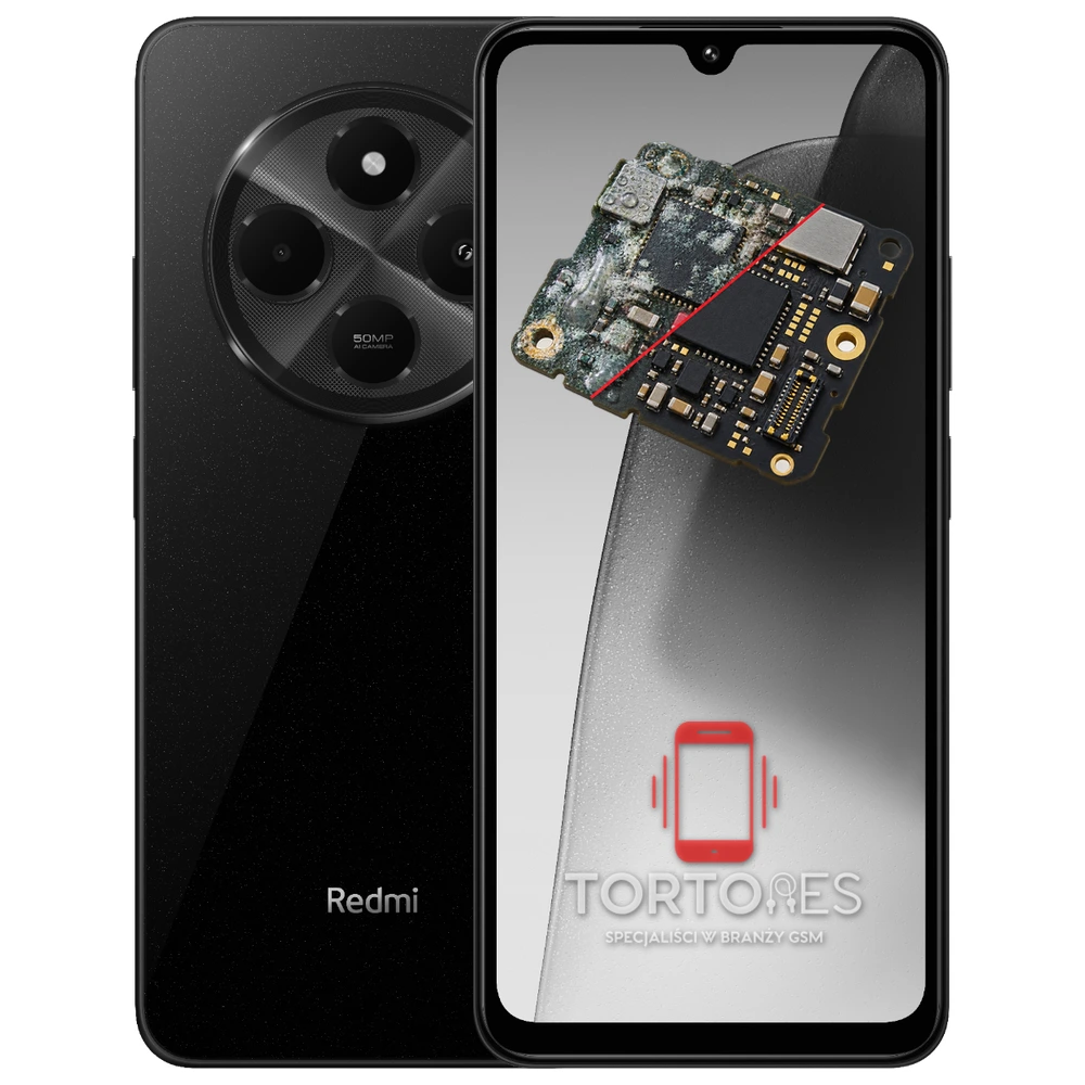 Redmi 14C z ilustracją zalania - czyszczenie po zalaniu