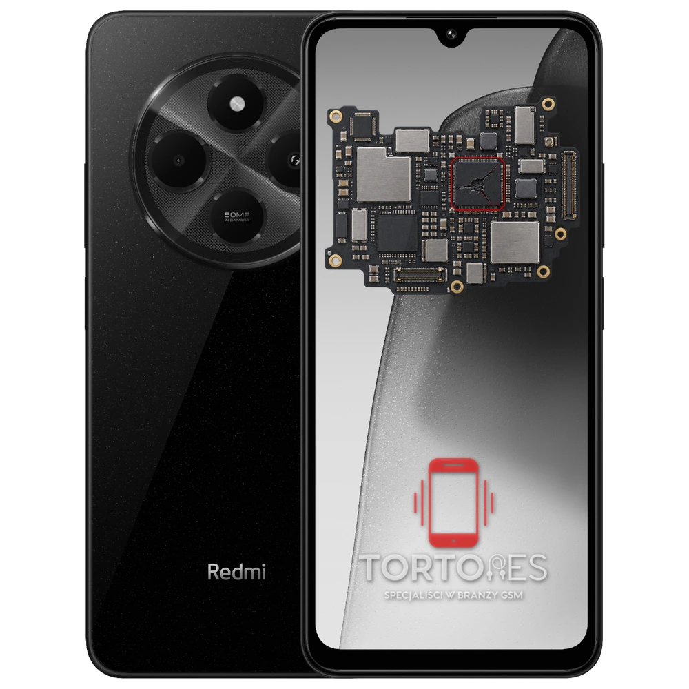 Redmi 14C z ilustracją płyty głównej - naprawa płyty głównej