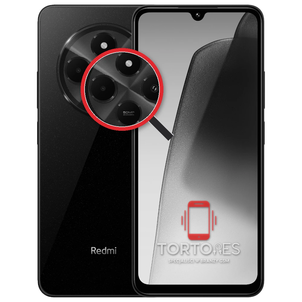 Redmi 14C z lupą na tylnych aparatach - wymiana tylnej kamery