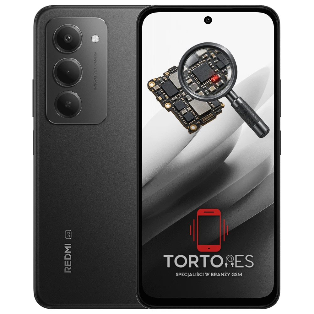 Redmi 15 5G z symbolem diagnostyki - diagnoza telefonu