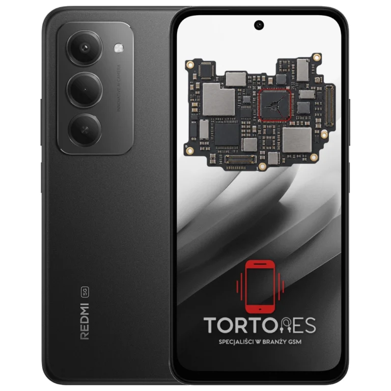 Redmi 15 5G z ilustracją płyty głównej - naprawa płyty głównej