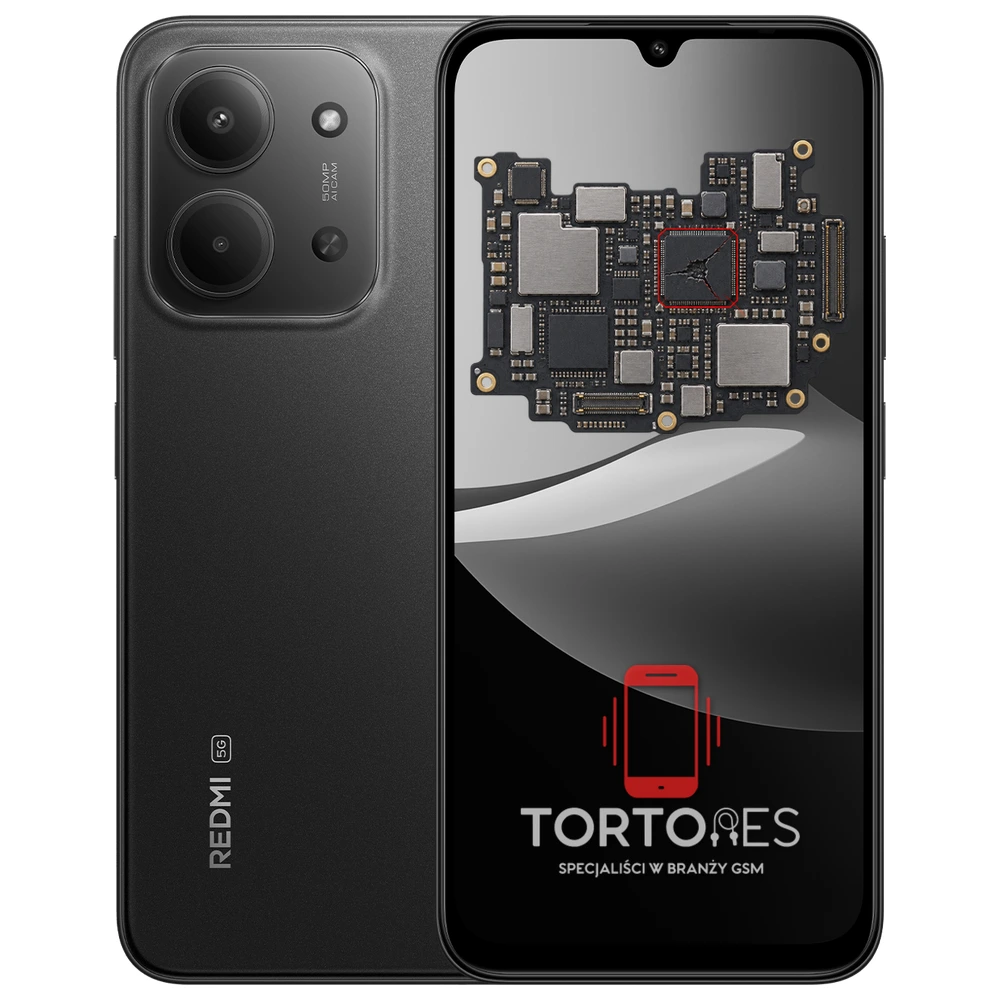Redmi 15C 5G z ilustracją płyty głównej - naprawa płyty głównej