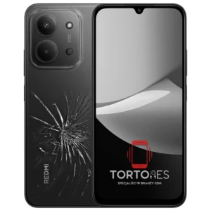 Redmi 15C z ilustracją pękniętej tylnej klapki - wymiana zbitej klapki