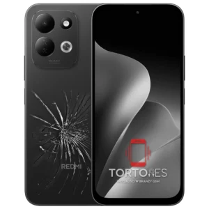 Redmi 17 z ilustracją pękniętej tylnej klapki - wymiana zbitej klapki