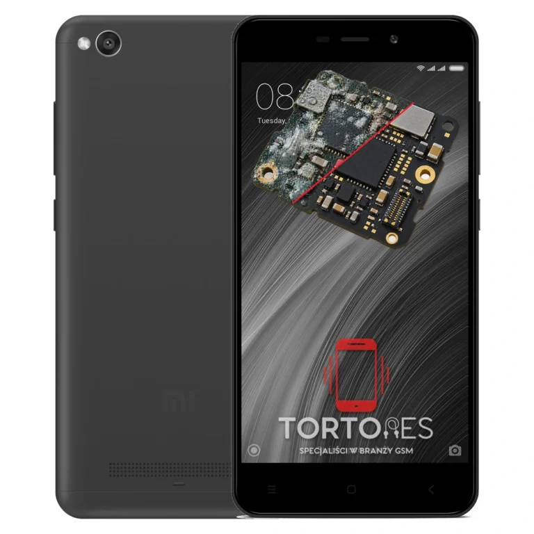 Redmi 4A z ilustracją zalania - czyszczenie po zalaniu