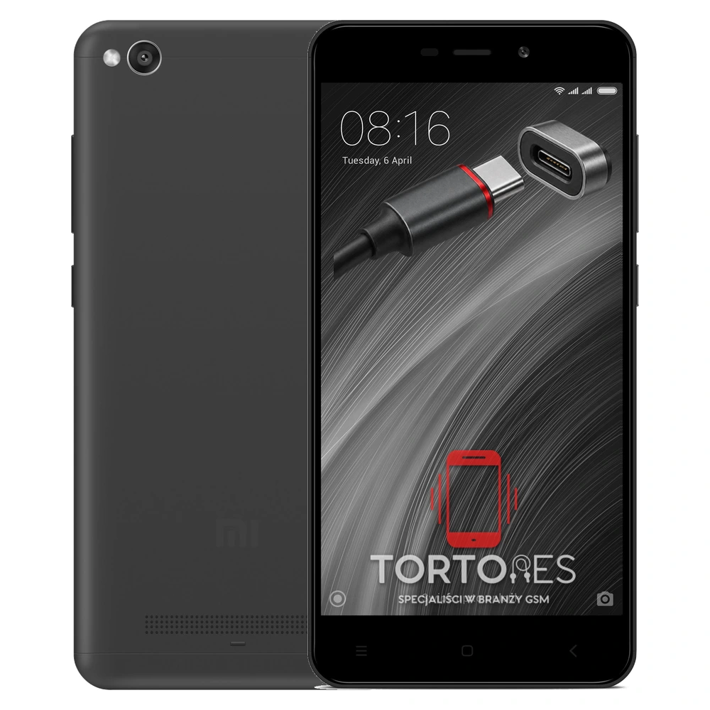 Redmi 4A z ilustracją złącza ładowania - naprawa złącza ładowania