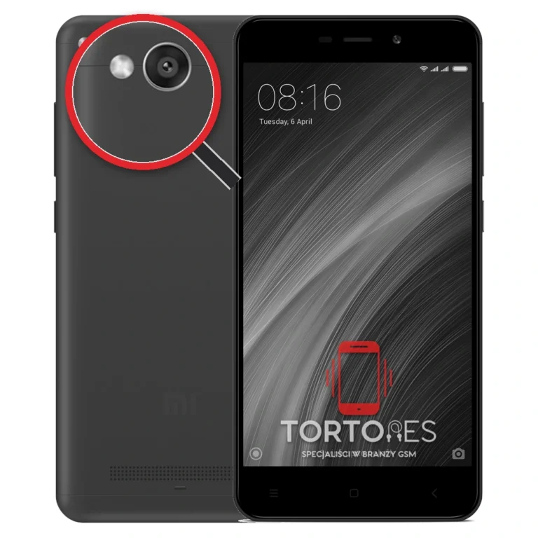 Redmi 4A z lupą na tylnych aparatach - wymiana tylnej kamery